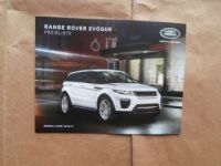 Land Rover Range Rover Preisliste Evoque SE HSE 2016/3