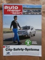 AMS 9/2015 Subaru City-Safety-Systeme Outback vs. V60 vs. VW Up