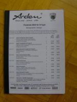 Arden Jaguar S-Type Preisliste 2003 alles NEU