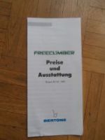 Bertone Freeclimber Preise & Ausstattung 1.Januar 1991