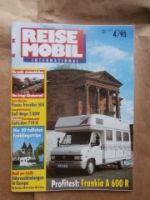 Reise Mobil 4/1993 Knaus Traveller 500, Gall Wega 2 HDW,Carls-Au