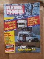 Reise Mobil 5/1993 Dehler Optima 5.4 VW T4,Bimobil ID505,