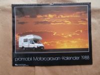 pro mobil Motorcaravan-Kalender 1988 Reimo Carrara Arca America