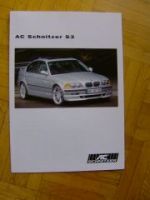 AC Schnitzer S3 3er E46 Limousine 11/1998 Prospekt NEU