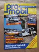 pro mobil 3/1986 VW LT28D  von Sinus,Carthago Typ2 vs. Gall Typ2