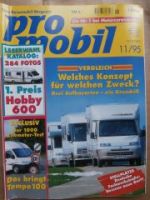 pro mobil 11/1995 VW LT Florida Superecheck,Knaus Traveller,