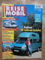 Reise Mobil 7/1995 VW T4 California Exclusive,Tischer Trail 670,