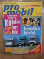 pro mobil 7/1993 Frankia A 545,Vergleich Ford Nugget vs. Hymerca