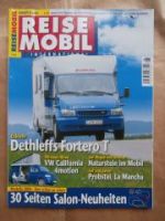 Reise Mobil 8/2005 Dethleffs Fortero T auf Ford Transit,VW Calif