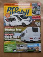 pro mobil 8/2015 Knaus Van Ti, Adria Compact, Hymer Van,Knaus Su