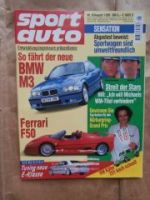 sport auto 8/1995 BMW M3 E36 Coupé,Ferrari F50,911 C4 Cabriolet