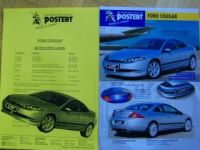 Postert Ford Cougar Prospekt +Preisliste NEU