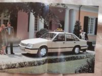 Opel Senator A TAXI 2.0E Prospekt September 1983 Rarität