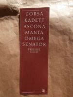 Opel Corsa A Kadett E Ascona C Manta C Omega A Senator A