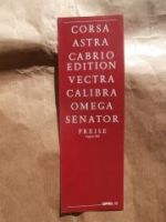 Opel Corsa A Astra E Cabrio Edition Vectra Calibara Omega Senato