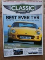 Classic & Sports Car 5/2004 TVR Cerbera, MG Midget, Porsche 356