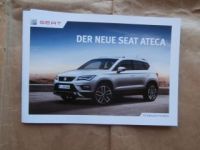 Seat Ateca Xcellence Style Reference Prospekt+Preisliste März 20