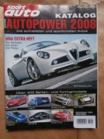 sport auto Katalog Autopower 2008 Alfa 8C, M3 E92,Artega GT, SL6