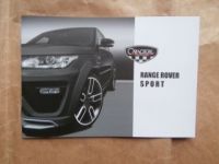 Caractere exclusive Range Rover Sport Prospekt 2016 NEU