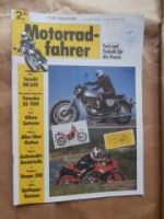 Motorradfahrer 11/1990 SuzukiDR650,Yamaha XS 1100,Gilera Saturno