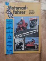 Motorradfahrer 2/1989 Kawasaki GPZ 500S,Honda CB400/450,