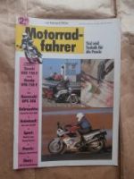 Motorradfahrer 1/1989 Suzuki GSX 750F,Honda VFR 750F,