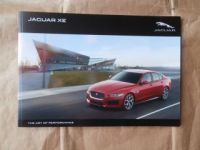 Jaguar XE +R-Sport +S Prospekt Dezember 2015 NEU