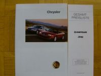 Chrysler & Jeep Vielfalt alle Modelle Prospekt 3/1997 NEU