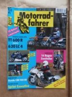 Motorradfahrer 3/1998 Yamaha TT 600R vs. KTM 620 LC4,Triumph Spr