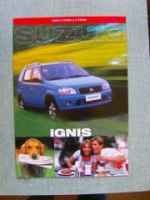 Suzuki Ignis 3-türer 5-türer Prospekt 10/2000 NEU