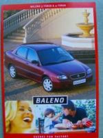 Suzuki Baleno 3türer 4türer Prospekt 9/1999 NEU