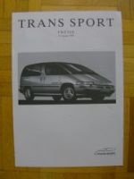 Opel Trans Sport Preisliste by Pontiac 15.1.1996