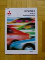 Mitsubishi Farben/Innenausstattung Prospekt 8/1999 NEU