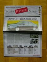 Rover Presse News 3/1999 75 +320i E46 Mondeo Passat Saab 9-5