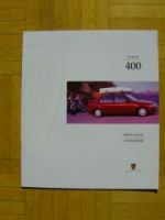 Rover Serie 400 Original Zubehör Prospekt 2/1999 NEU