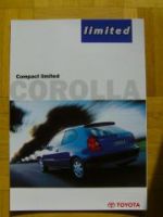 Toyota Corolla Compact limited Prospekt 7/1998 NEU