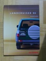 Toyota Landcruiser 90 Zubehör Prospekt 8/1999 NEU