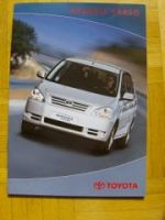 Toyota Avensis Verso Prospekt 4/2001 NEU