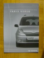 Toyota Yaris Verso Preisliste 1/2000 NEU