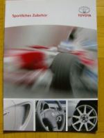 Toyota Sportliches Zubehör alle Modelle Prospekt 11/2004