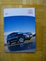 Toyota RAV4 Prospekt 1/2006 +Preisliste 1/2007 NEU