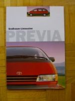 Toyota Previa Prospekt 3/1998 NEU