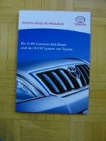 Toyota Dieseltechnologie D-4D +D-Cat Prospekt 8/2006