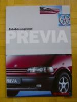 Toyota Previa Zubehör Prospekt +Preise 12/1998 NEU XR10 XR20