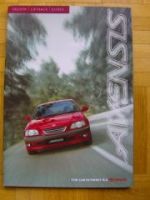 Toyota Avensis Prospekt Englisch UK Saloon Liftback Estate 5/199