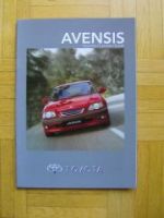 Toyota Avensis 4portes+5portes+break Prospekt Frankreich 2/1999