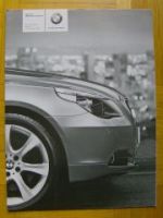 BMW Preisliste 5er Limousine E60 2003 NEU