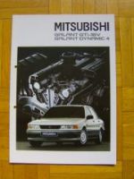Mitsubishi Galant GTI-16V +Dynamic4 Prospekt 11/1988