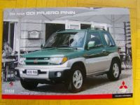 Mitsubishi GDI Pajero Pinin Prospekt 9/1999 NEU