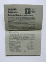 Doblina 3-Punkt-Automatiksicherheitsgurt Trabant Wartburg Dacia